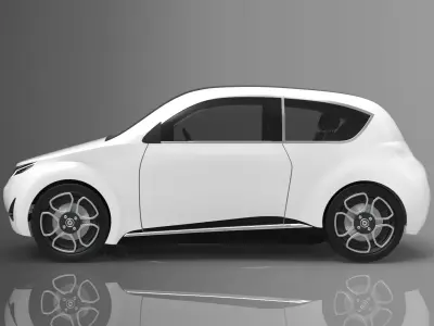 Electric Car - Dacia EV City Car  3D model