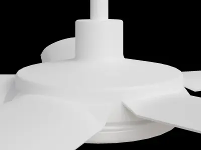 Bronx 40 Dc Ceiling Fan White Low-poly 3D model