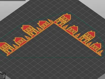 Christmas door corners vol 1 - Multipack of 10 models 3D print model