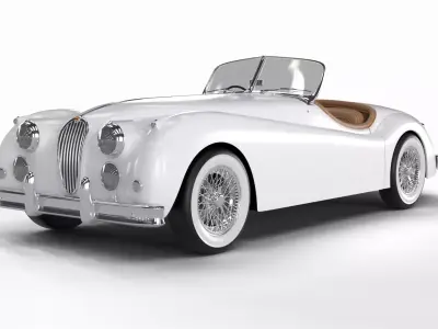 Jaguar XK140 1954 3D model