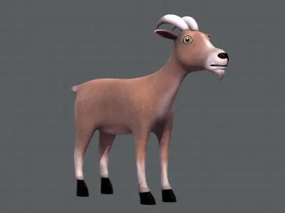 Goat V01 Low-poly 3D model