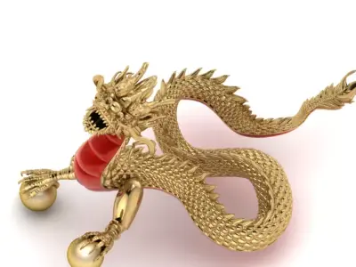 Dragon gold Free 3D print model