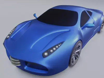 Racing Car 3D Model 3D model