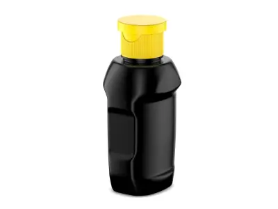  Clear Plastic Cylinder Bottle 3D model