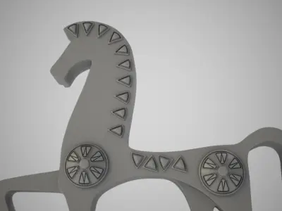 Antique Horse Trinket 3D print model