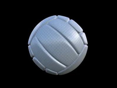 Voley ball Low-poly 3D model