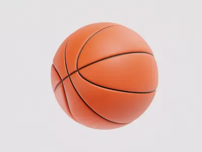 Basketball 3d model Low-poly 3D model purchase