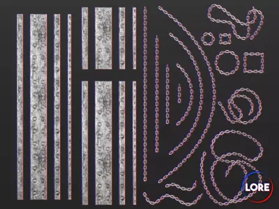 Medieval Collection Essentials Metal Brackets and Chains