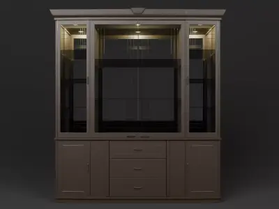 Antique Showcase Free 3D model