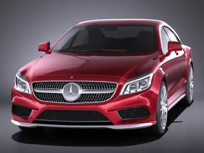 Mercedes-Benz CLS 2015 VRAY 3D model