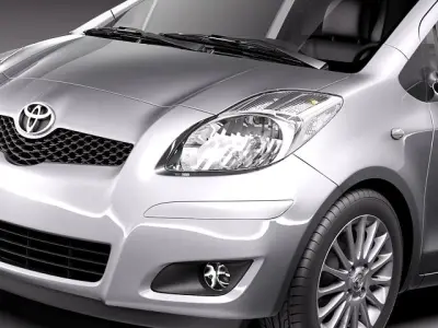 Toyota Yaris 3door 2010 3D model