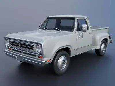 Dodge Pickup D100 1972 3D print model