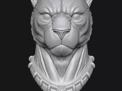Black Panther 3D print model