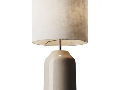 Kleine tafellamp Sandy Glow van keramiek 3D model
