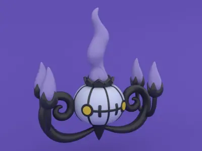Chandelure - Pokemon 3D Print Model 3D print model