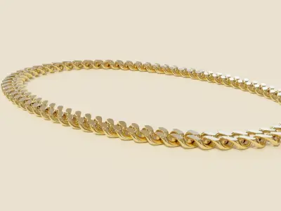 Cuban Link Chain  Free 3D model