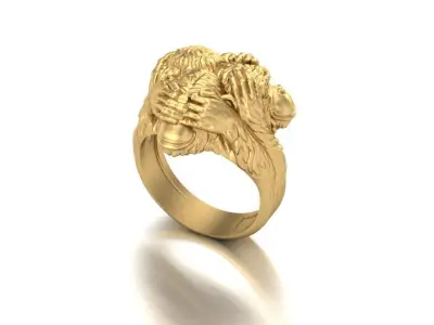 Monkey ring 3D print model
