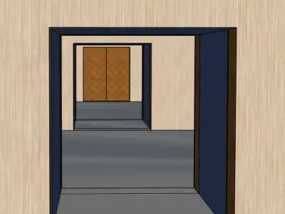 Tunnel 3 building with roof 3D model