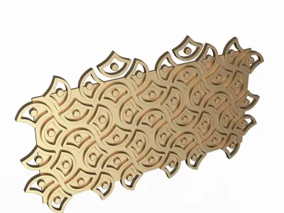 3D Wall Panel 015 Low-poly 3D model