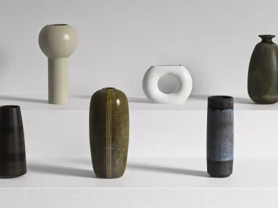 Vases Collection 03 for Interior Decoration 3D model