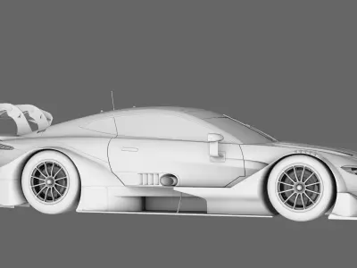  Aston Martin AMR Vantange DTM 2019 GT500 Low-poly 3D model