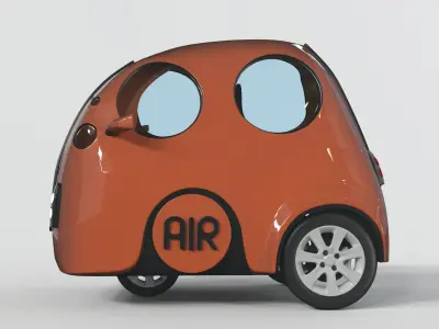 Cartoon car 3D model V1