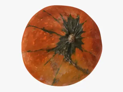 Decorative pumpkin mesdium-size Low-poly 3D model