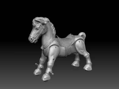 MARX MARVEL THE MUSTANG RIDING HORSE 3D model