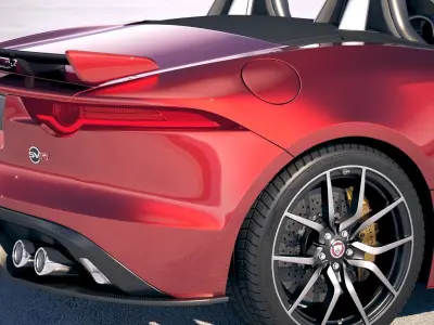 Jaguar F-Type SVR Cabrio 2018 3D model