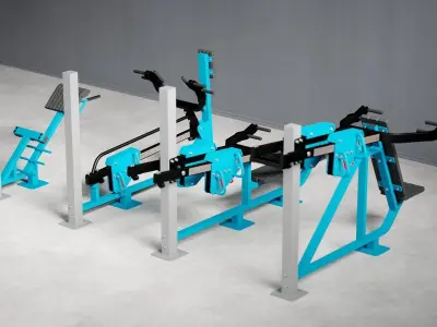 Outdoor exercise equipment 01 3D model