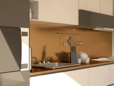 Luxury Modern Kitchen 3D model