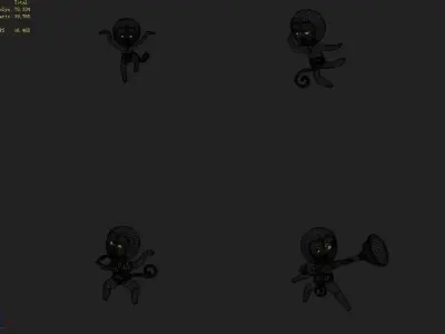 Stone Zhenmo Cave - Stone Monkey 3D model