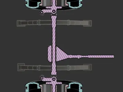 Front axle remodeling for revel 85 7222 3D print model