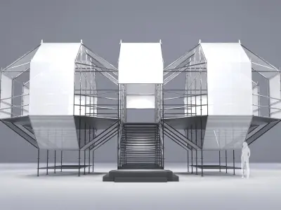Layher Structure Pavilion 4 3D model