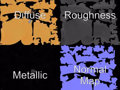 Golden Saxophone model pack Low-poly 3D model