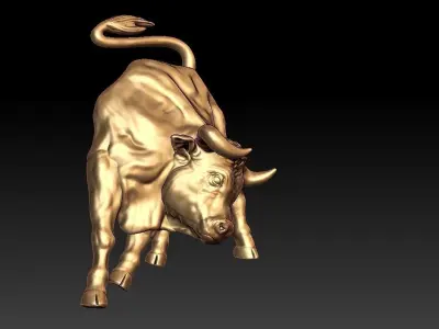 Bull Pendant 3D print model