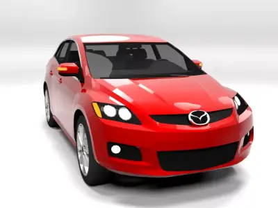 MAZDA CX7 LOWPOLY Low-poly 3D model