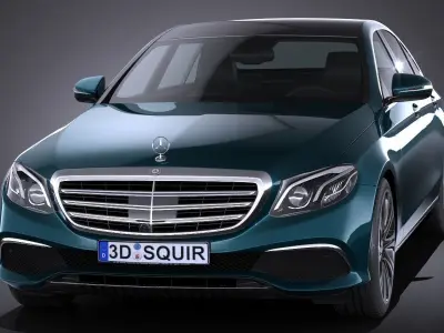 Mercedes E-Class 2017 3D model