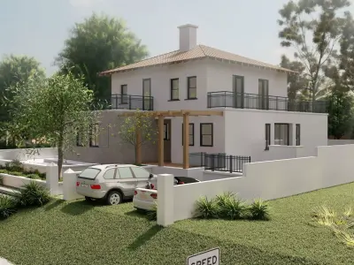 Suburuban cottage villa house 3D model