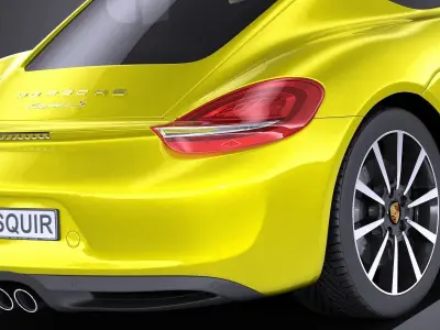 Porsche Cayman 2016 VRAY 3D model