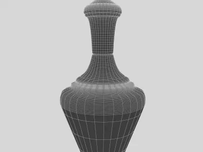 Old Vase Low-poly 3D model