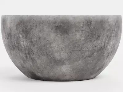 -Concrete Flower Pot V2- 3D model