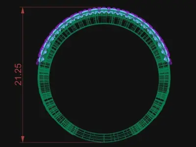 Diamond Jewelry Ring 3D print model