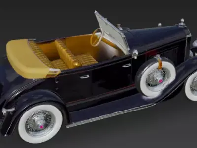 Antique car 3d model for blender and any other software 3D model