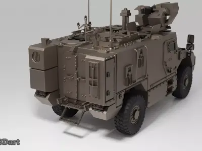 Serval Tactical MRAP Vehicle 3D print model
