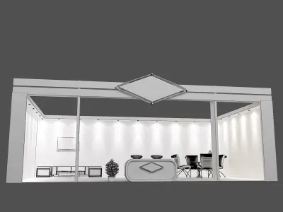 Booth Exhibition Stand a467d 3D model
