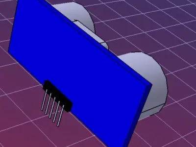 ULTRASONIC SENSOR 3D print model