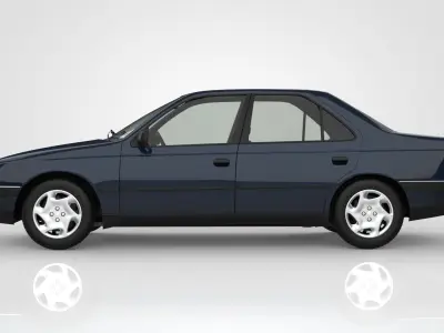 Peugeot 405 SRi Sedan 3D model