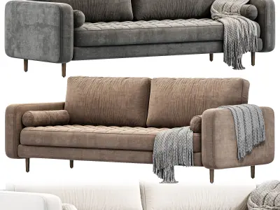 Adler Sofa By Highfashionhome 3D model