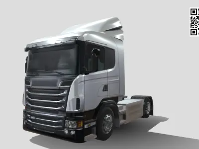 Generic truck Low-poly 3D model